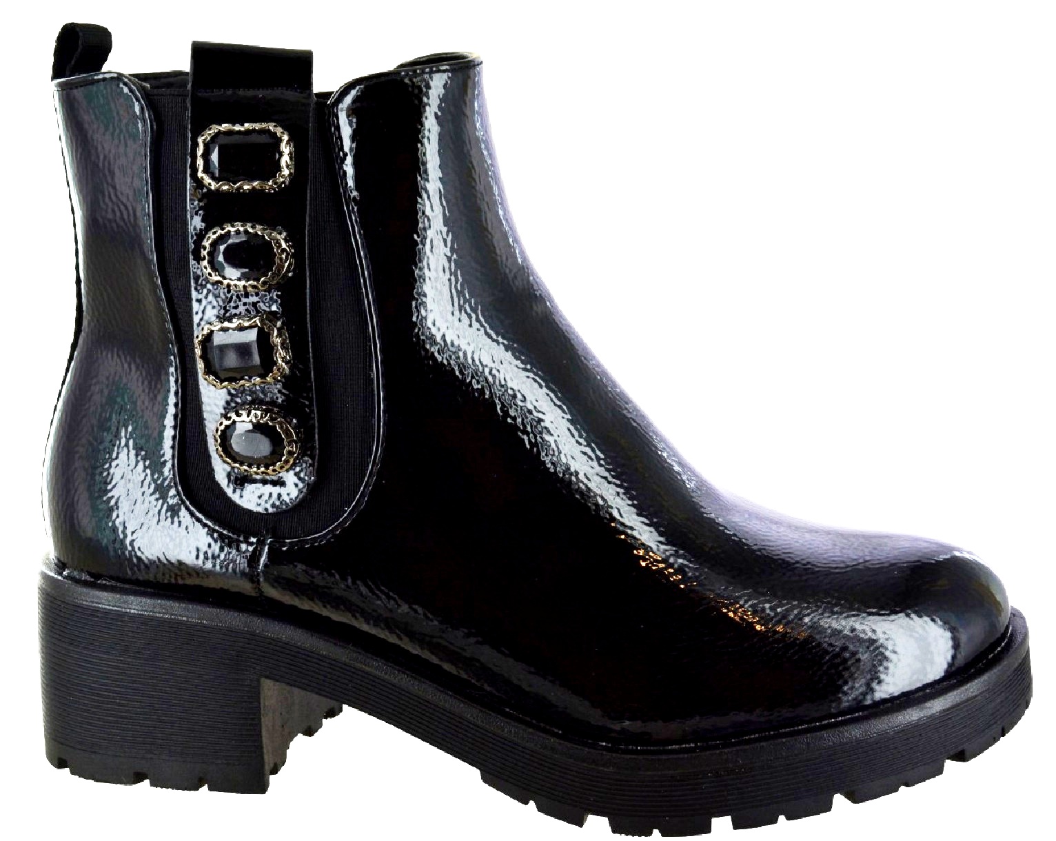 womens buckle chelsea boots